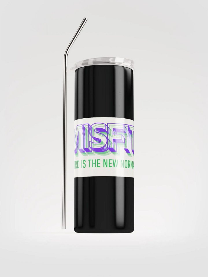 Misfit metal water bottle with straw product image (2)