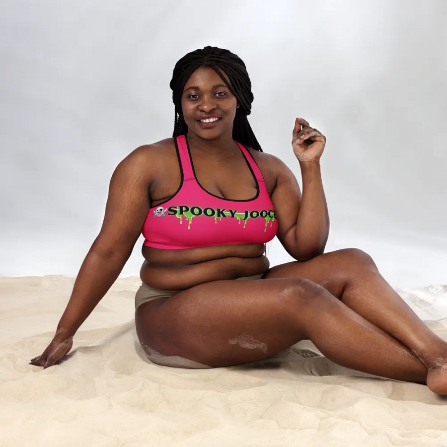 SPOOKY JOOCE Padded Sports Bra - Hot Pink product image (7)