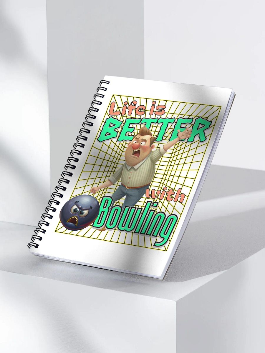 Life Is Better With Bowling Spiral Notebook product image (2)