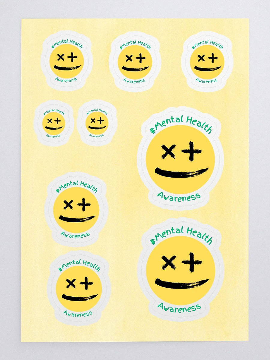 Mental Health Awareness - Yellow Kiss Cut Sticker Sheet product image (3)