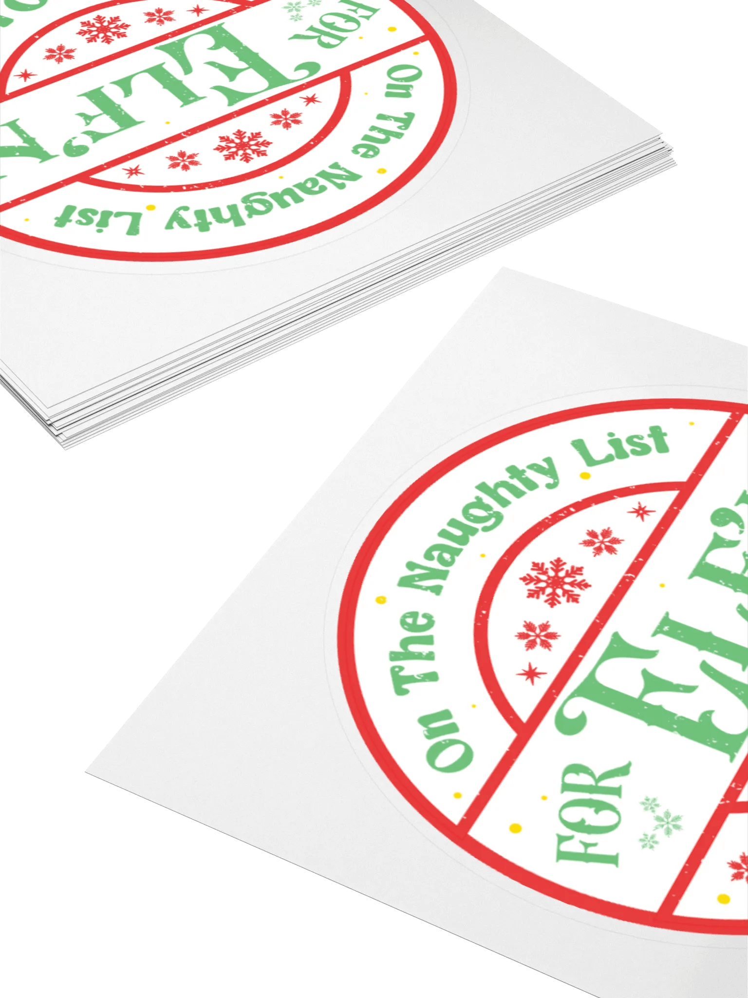 Naughty List Festive Stickers product image (10)
