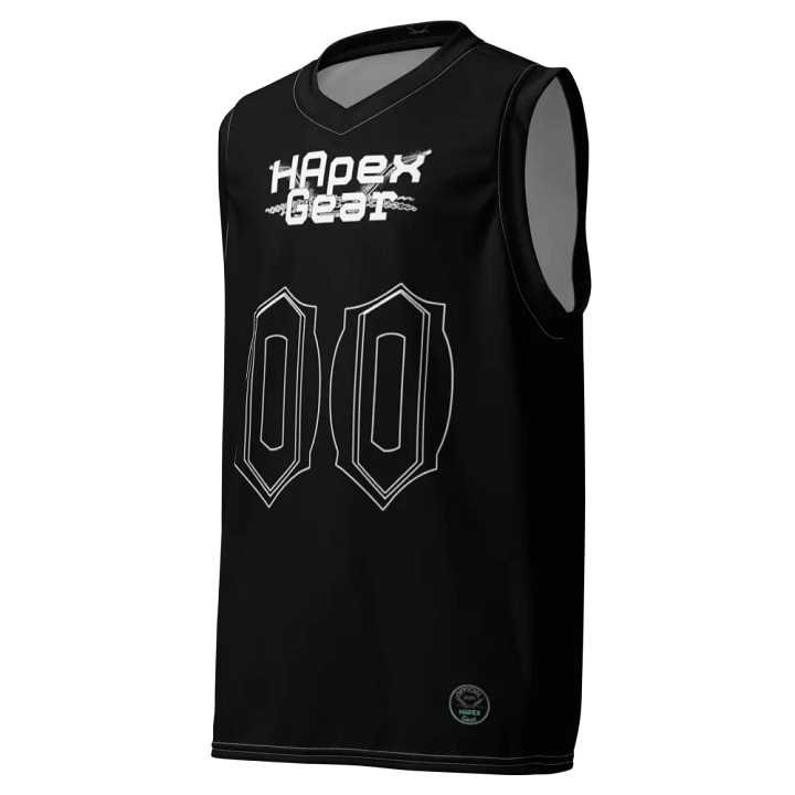 Capital SYNC - Black - White HApex Gear Black Logo - Recycled Unisex Basketball Jersey - product image (1)