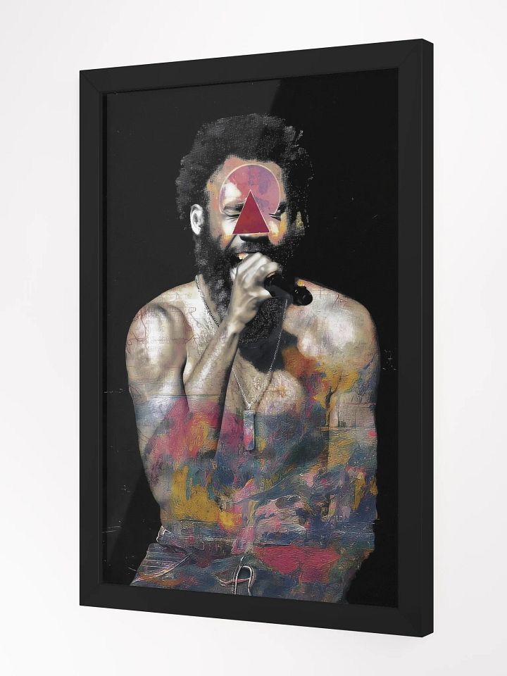 Childish Gambino Vibrant Ayous Wood Framed Matte Poster product image (4)