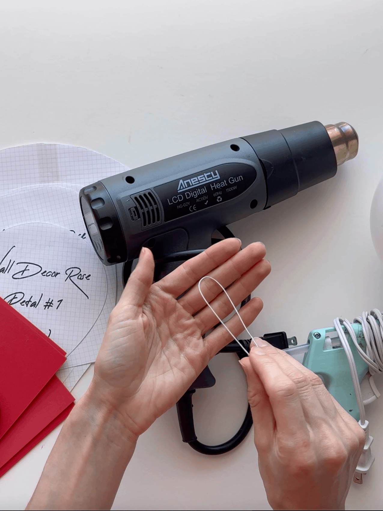 Giant Foam Rose for Wall Decor: Templates + Materials Checklist with links + Video Tutorial on YouTube product image (12)