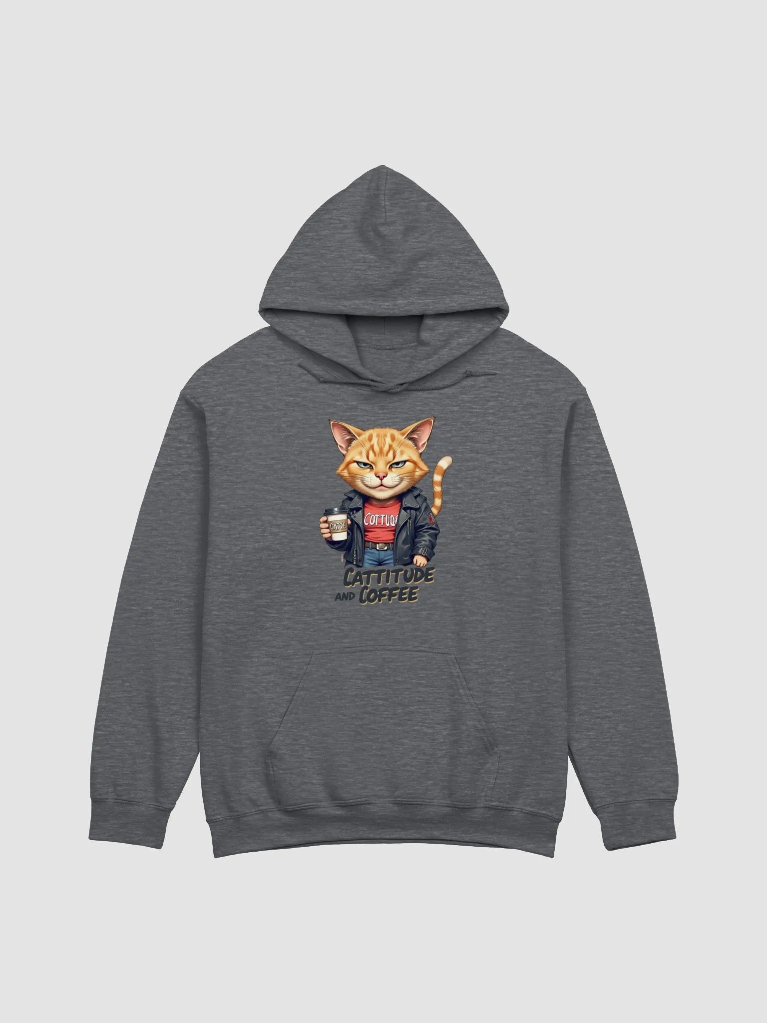 Cattitude and Coffee Hoodie product image (11)