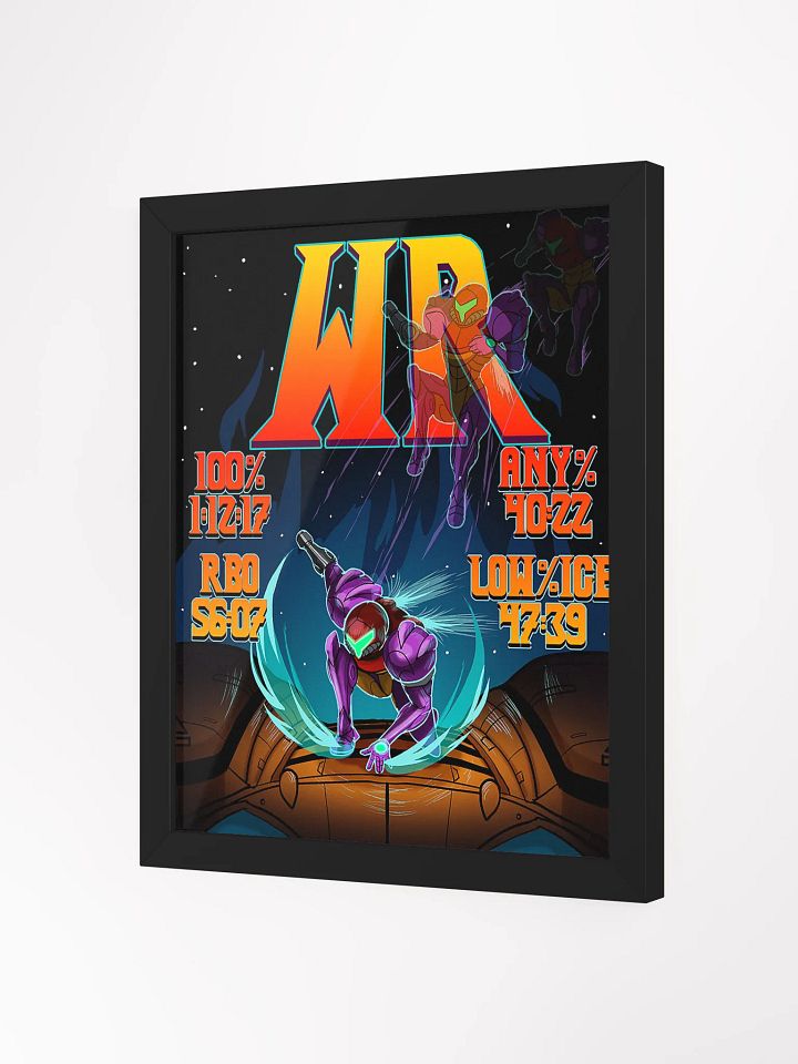 4/4 No Major Glitches World Records Illustration Framed Poster product image (3)