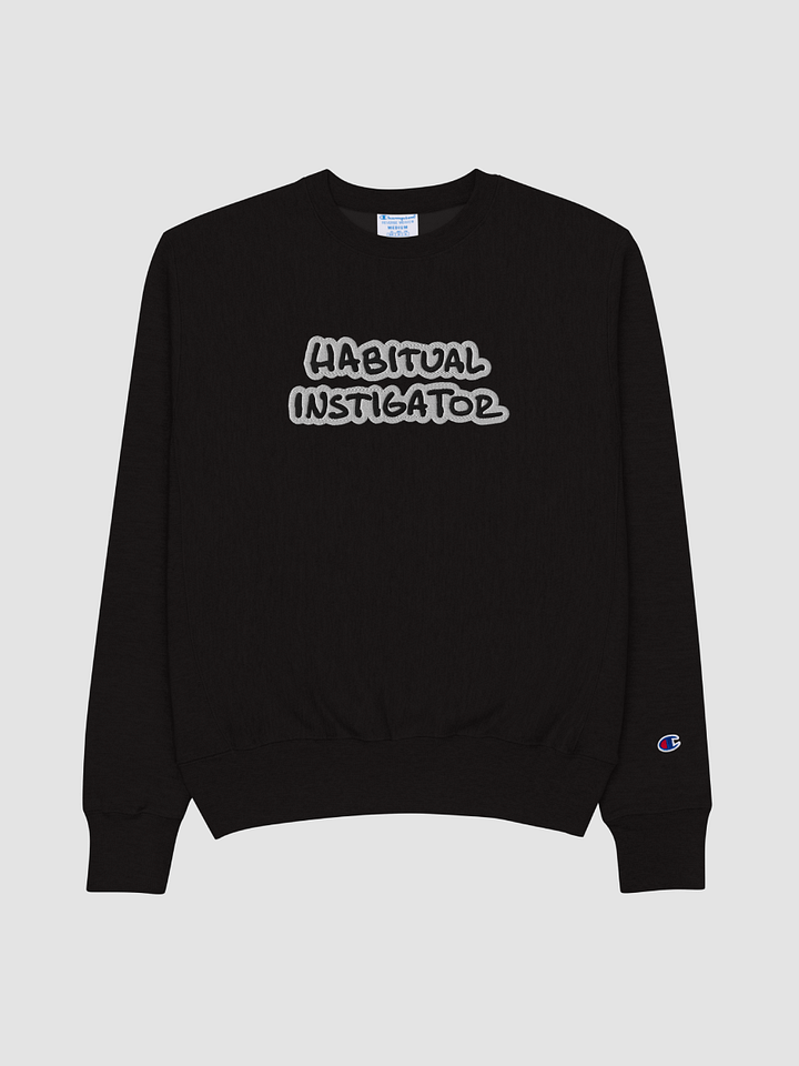 HABITUAL INSTIGATOR (bubble design) embroidered Champion Crewneck product image (1)