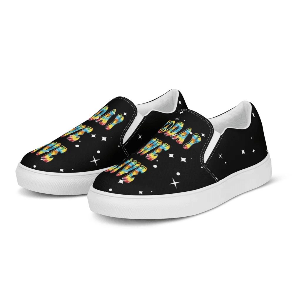 Peace sign womens slip-ons product image (3)