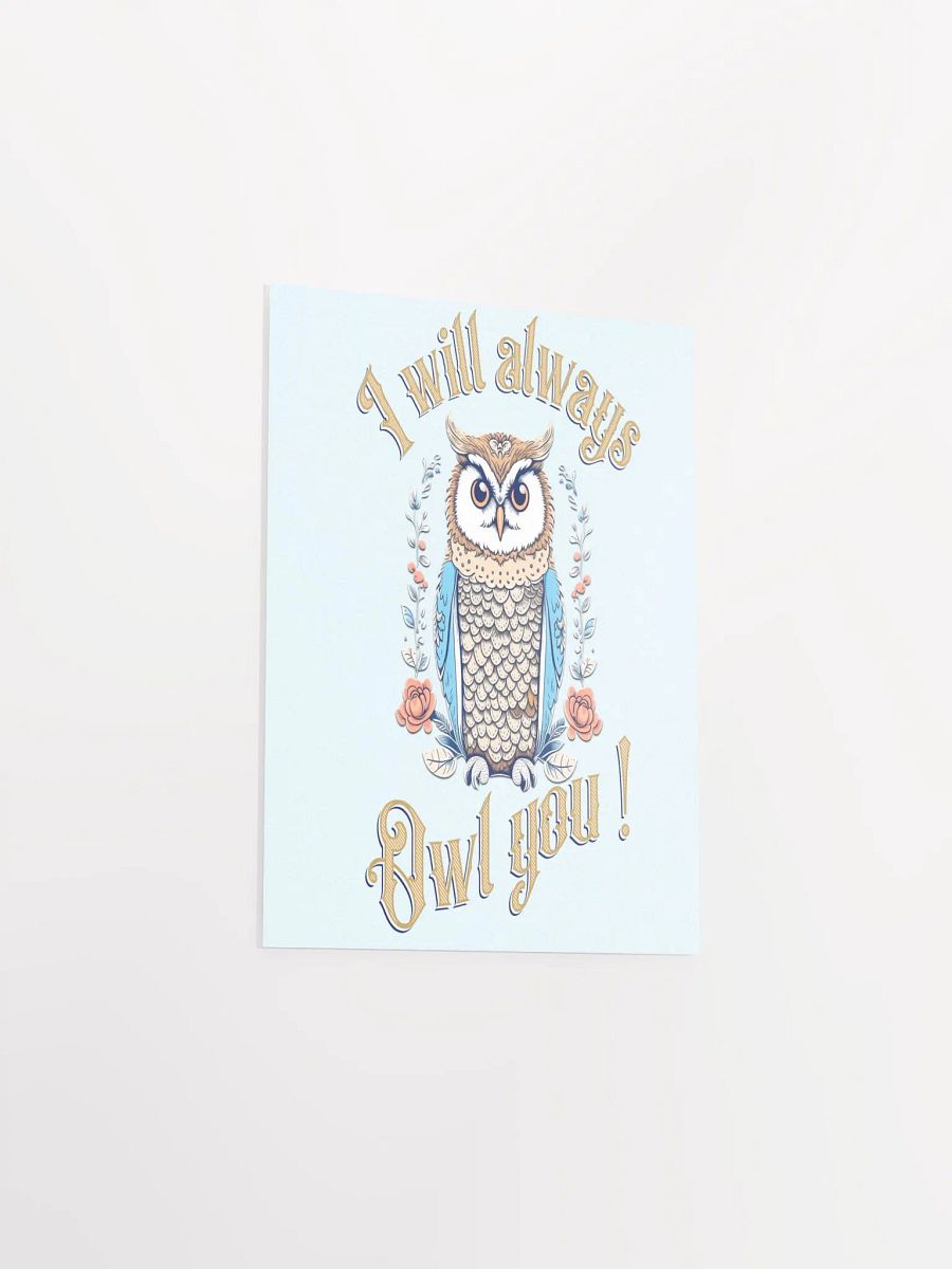 Whimsical Owl Love Poster product image (3)