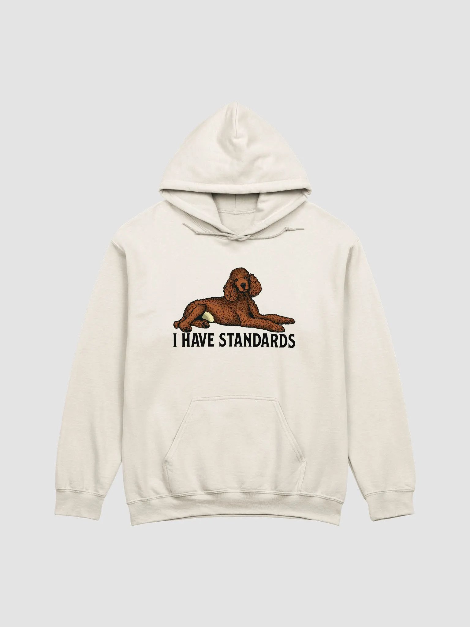 I Have Standards Hooded Sweatshirt of a Standard Poodle(Red) | Funny Hoodie for Poodle Paw-rents product image (22)