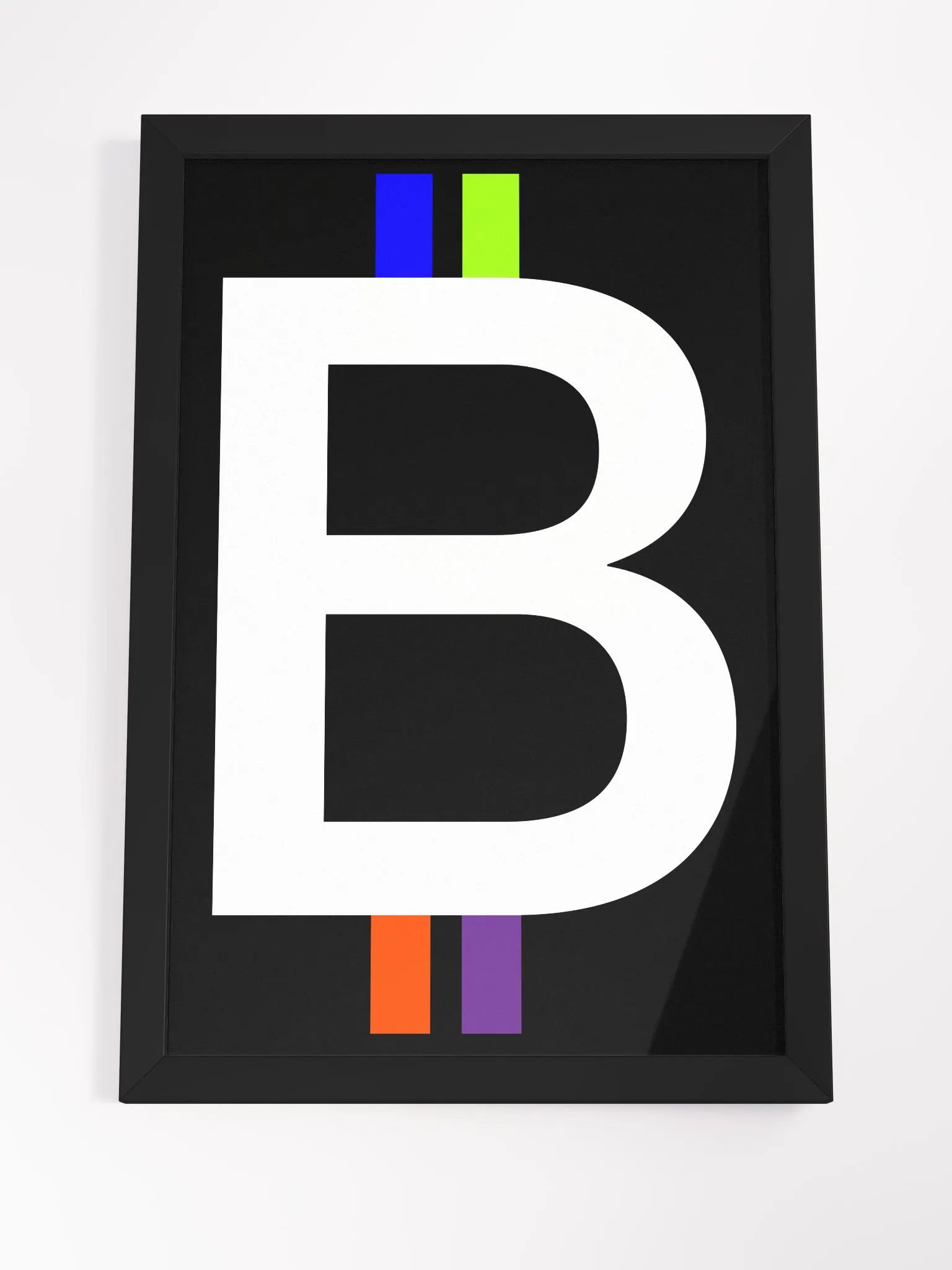 Bitcoin Spectrum (black) [framed] product image (4)