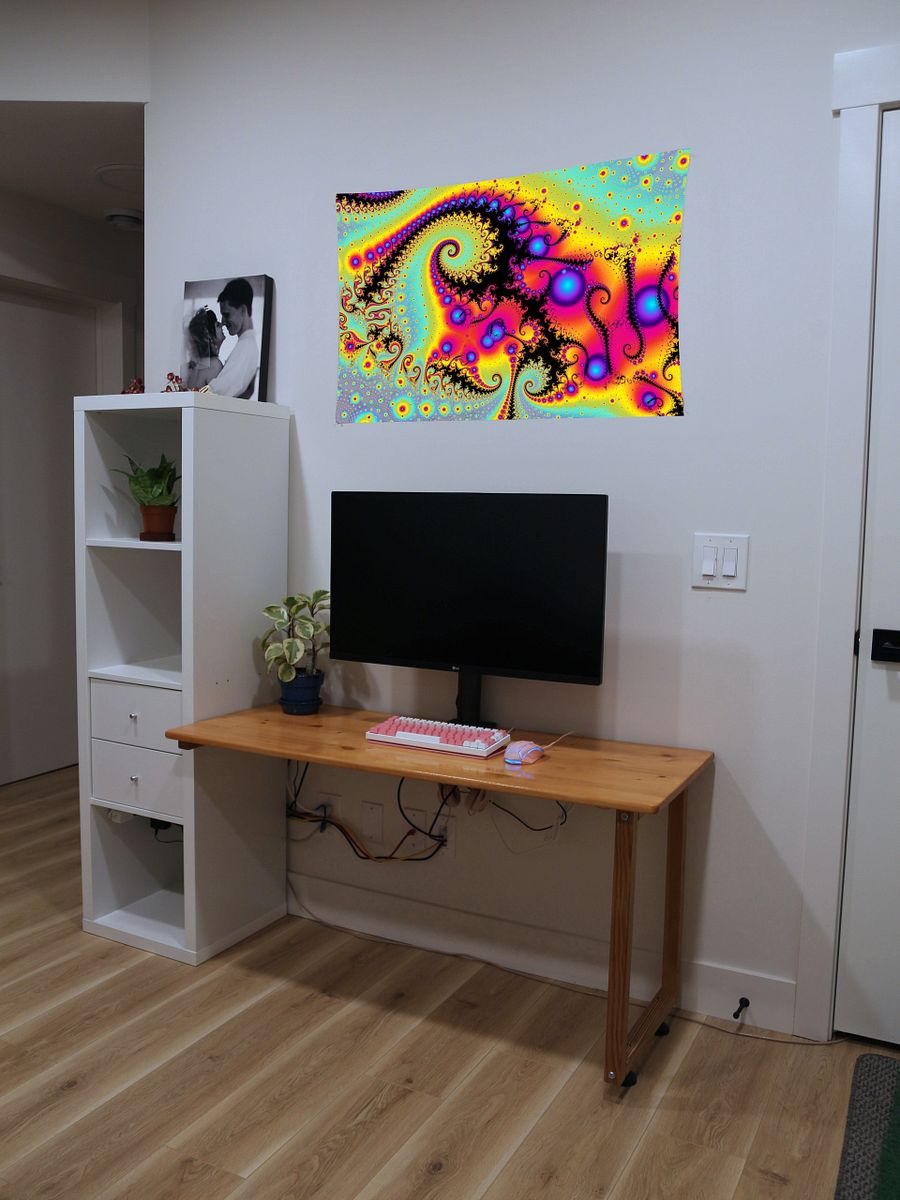 UV fractal tapestry - Purple Pearls product image (11)