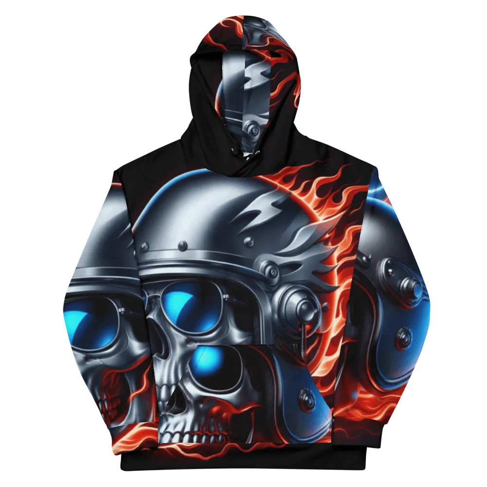 Flaming Skull - Unisex Skull Hoodie #48 product image (11)