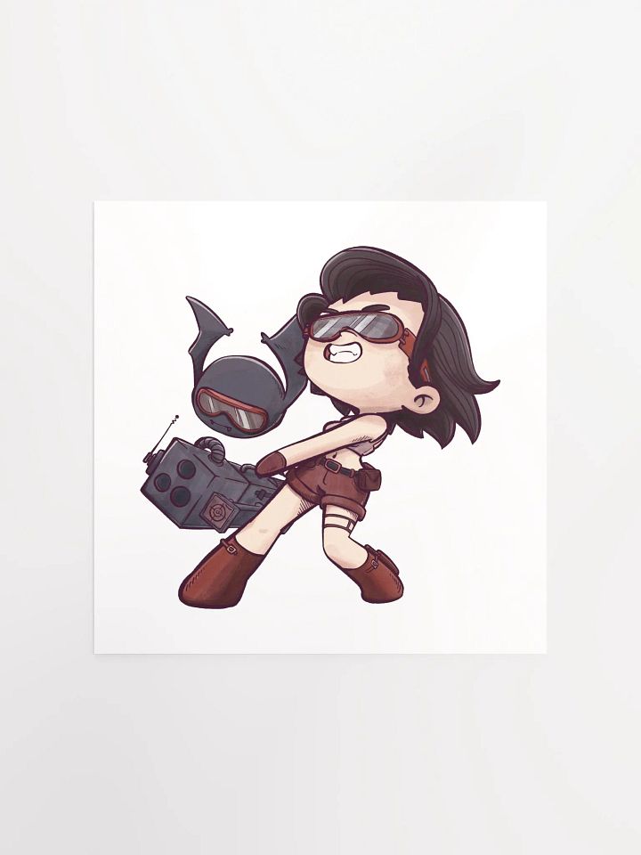 She & Her Pet | Matte Paper Poster product image (1)