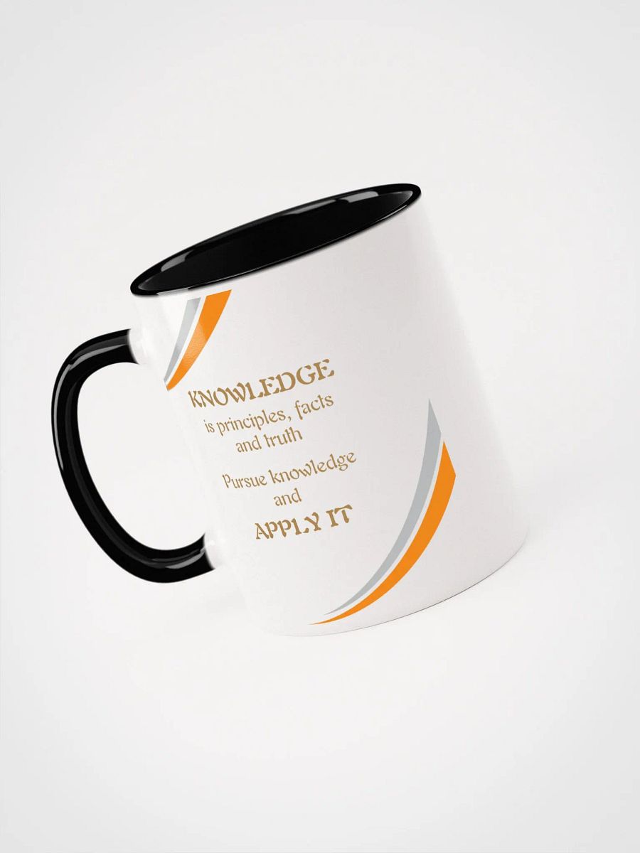 Knowledge Apply it Color Splash Ceramic Mug product image (3)