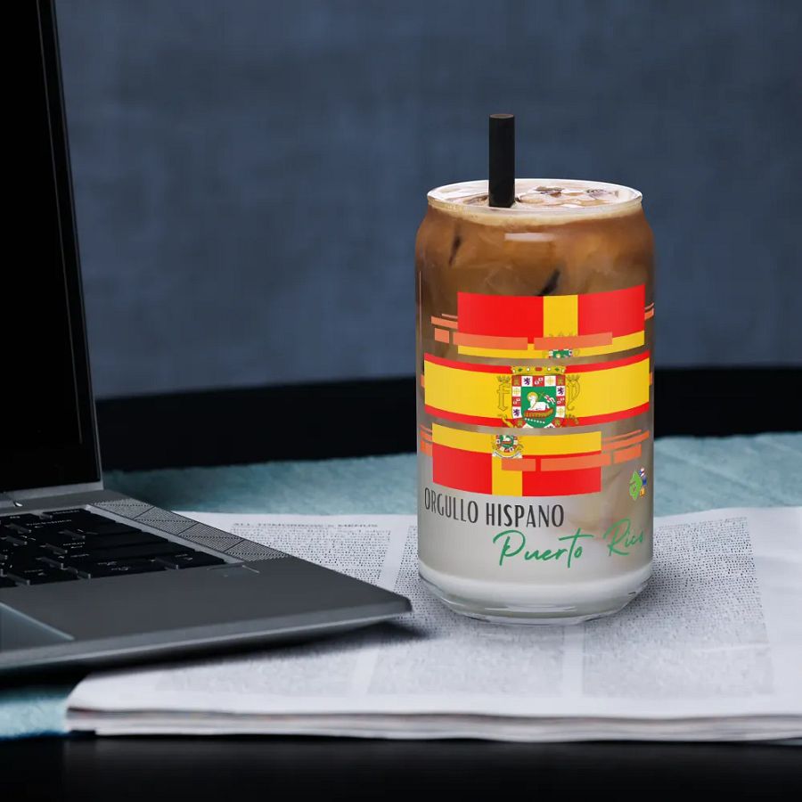 Vaso de cristal - Orgullo Hispano Puerto Rico product image (3)