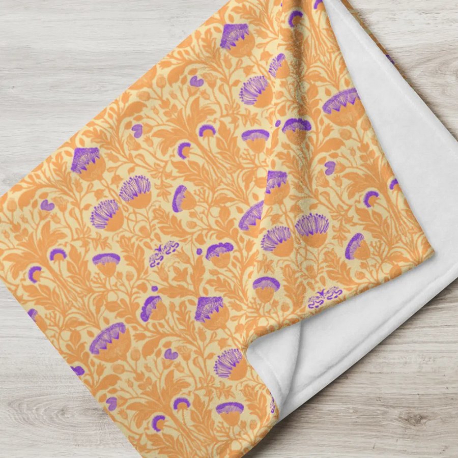 Mystic Floral Harmony Throw Blanket product image (17)