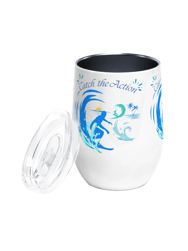 Sunset Waves Wine Tumbler holiday gift for sons daughters dads friends colleagues product image (2)