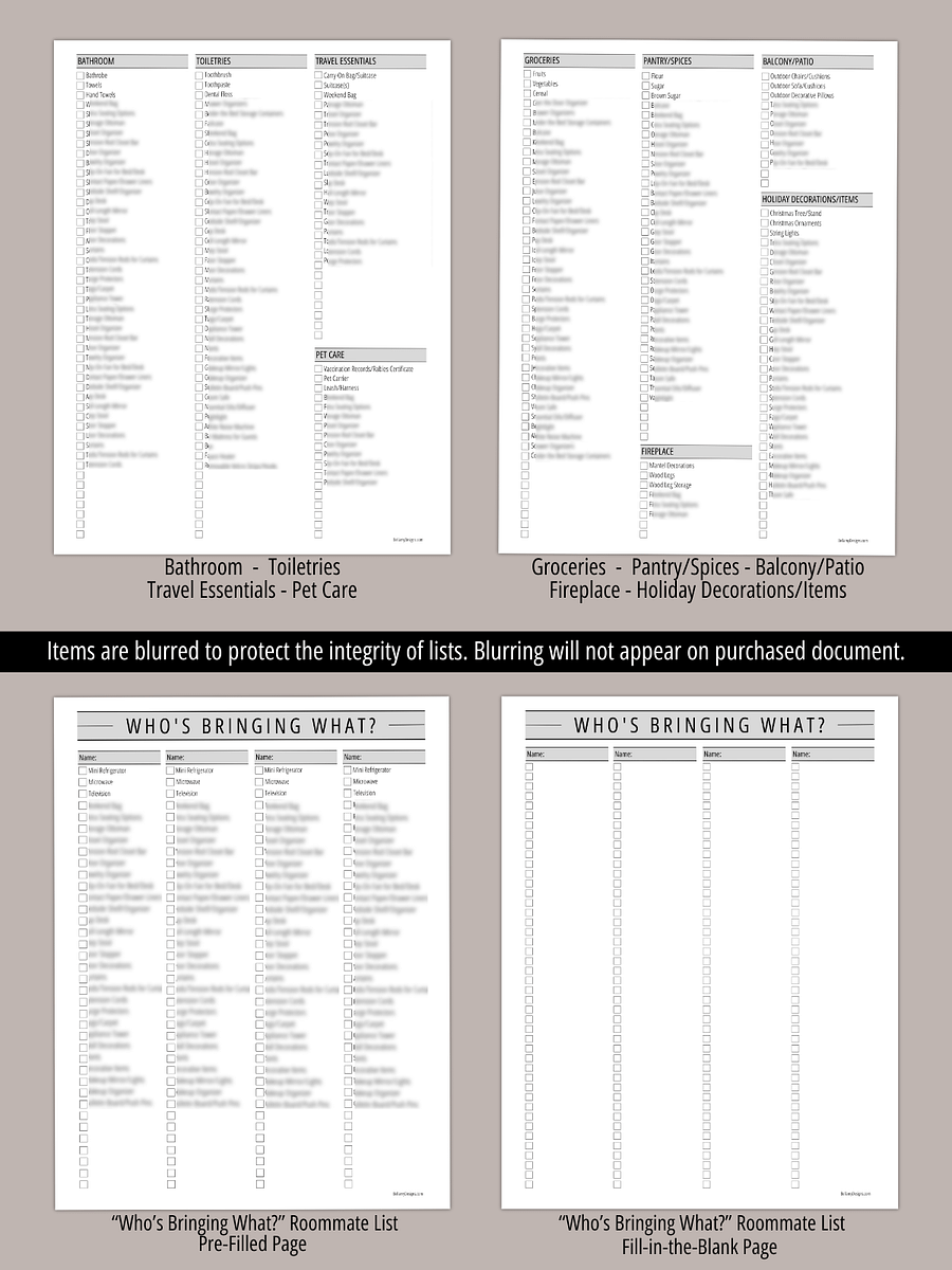 First Apartment Packing List product image (4)