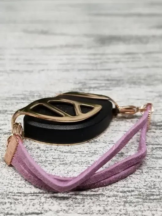 Lilac Suede Bracelet | Handmade Accessory for Bellabeat Leaf Urban & Ivy product image (2)