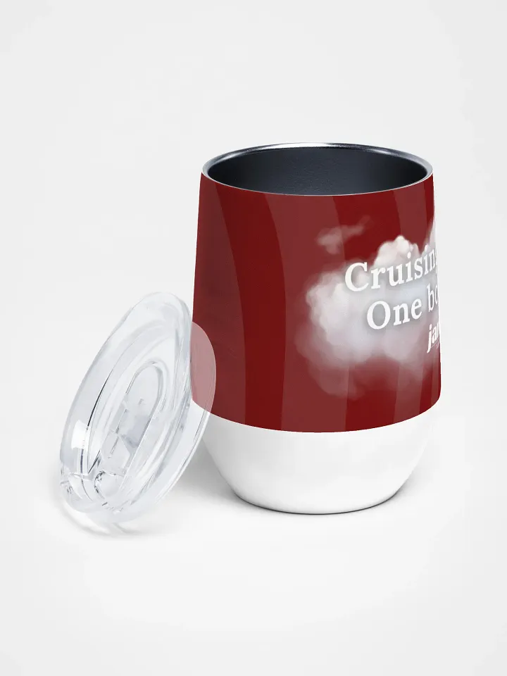 🍷 Cruising Altitude: One Bottle Deep - Traveller’s Wine Tumbler product image (2)