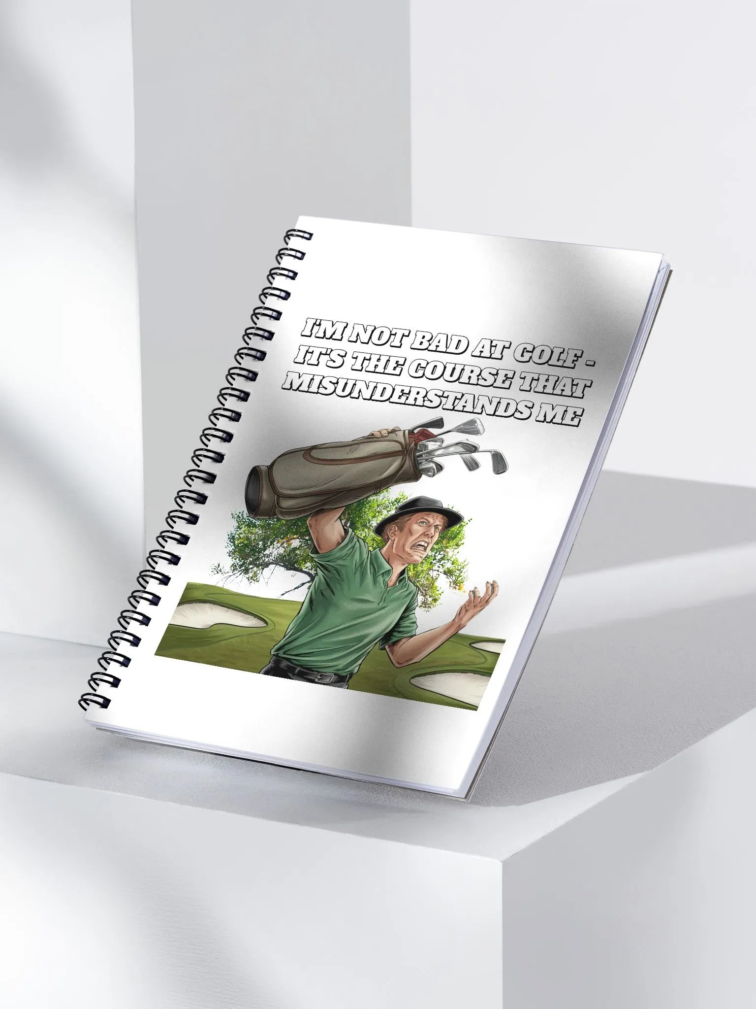 I'm Not Bad At Golf - It's The Course That Misunderstands Me Spiral Notebook product image (3)