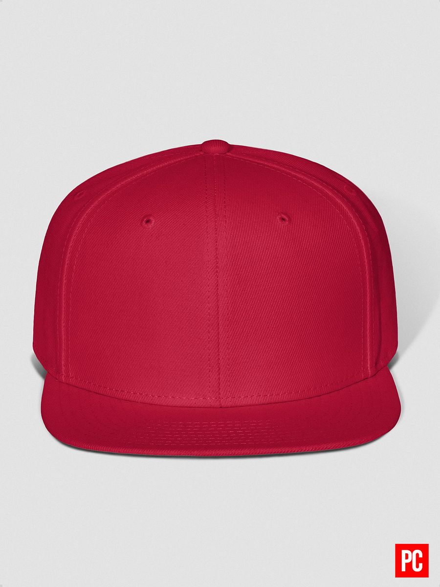 Plain Color Red Wool Blend Snapback Cap product image (4)