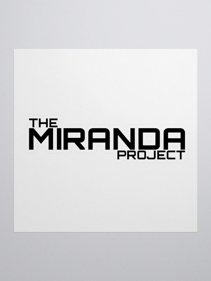 The Miranda Project Black Logo Sticker product image (1)