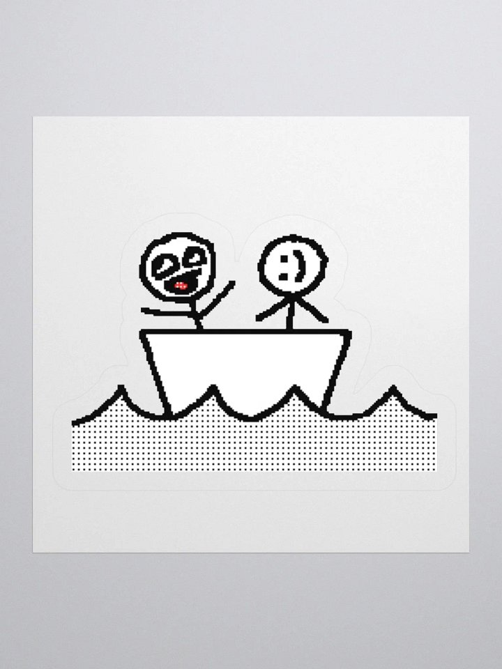 Nom Nom and Derp ON A BOAT! (STICKER) product image (4)