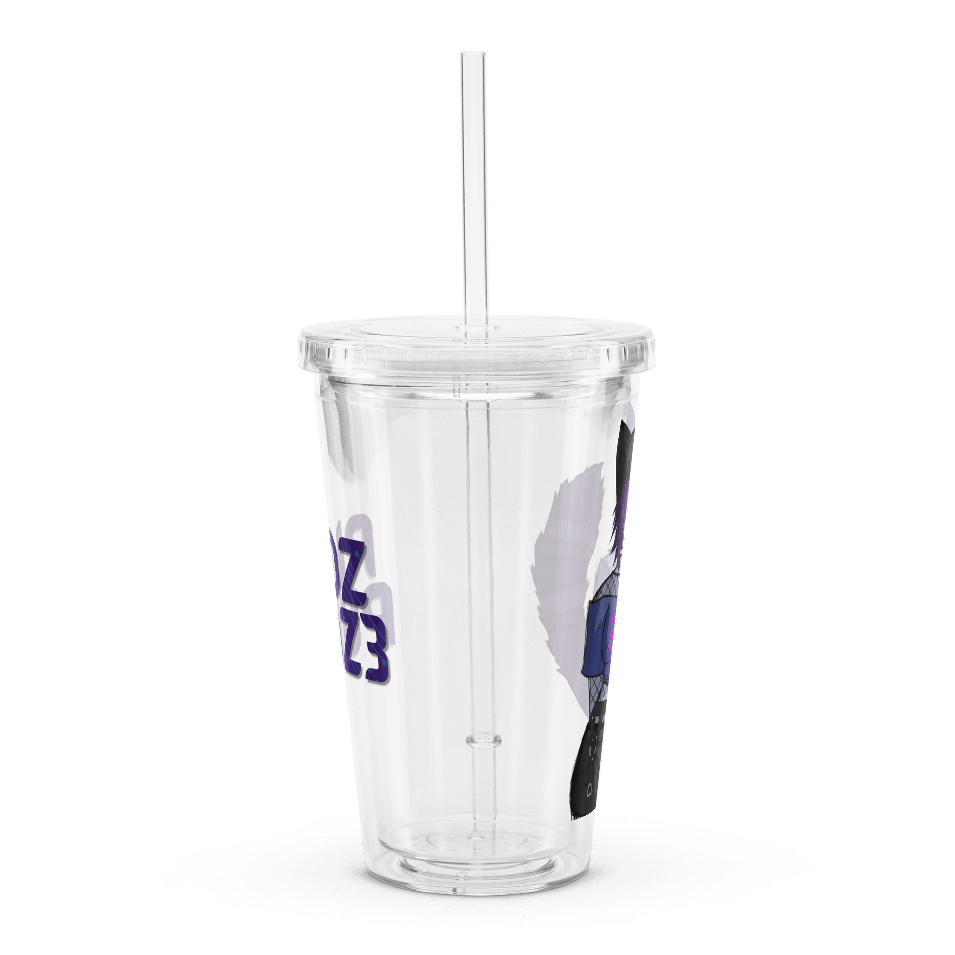 Punk Pudz Clear Plastic Tumbler w/ Straw product image (5)