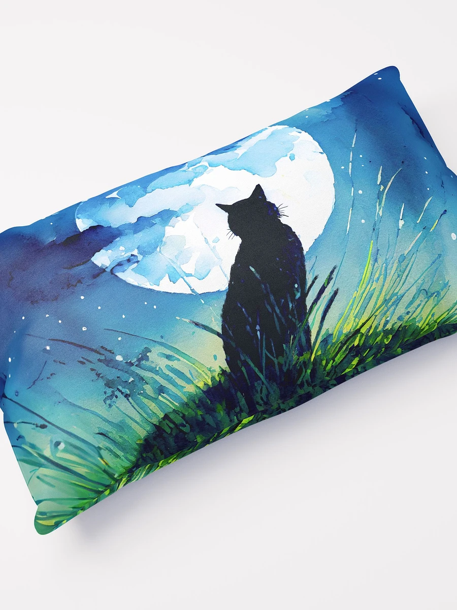 A Cat Sings To The Moon Throw Pillow product image (12)