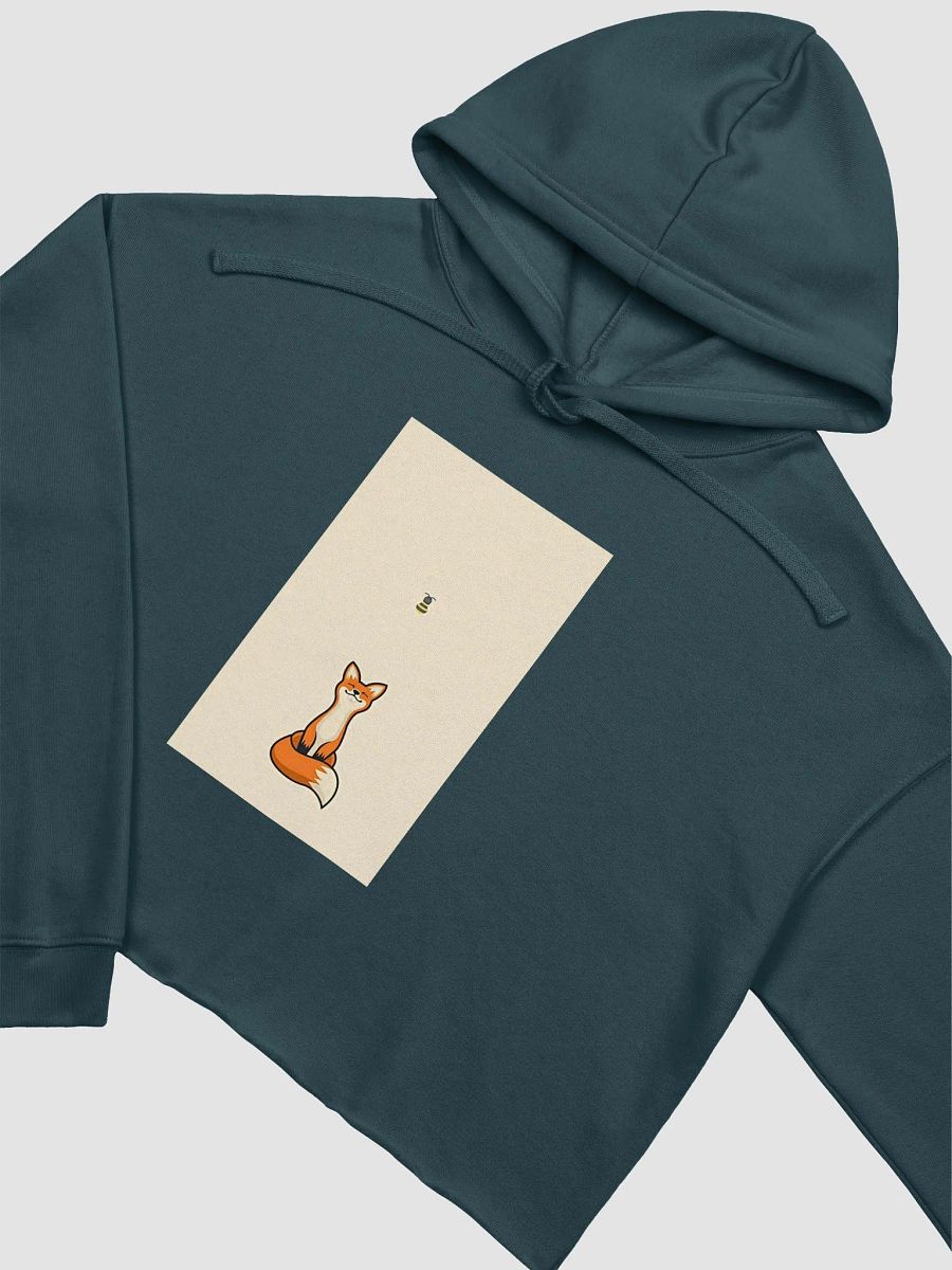 Cute Fox and Bee Crop Hoodie product image (27)