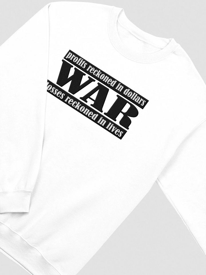 The Cost Of War - Gildan Classic Crewneck Sweatshirt (EMBROIDED) product image (2)