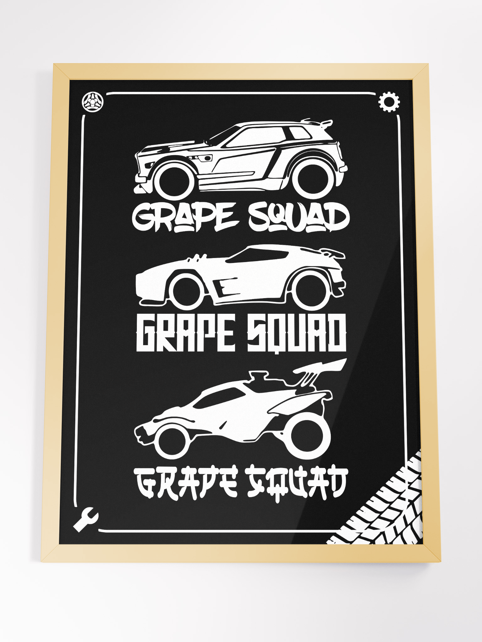 The Grape Garage Framed Blackout Poster product image (12)