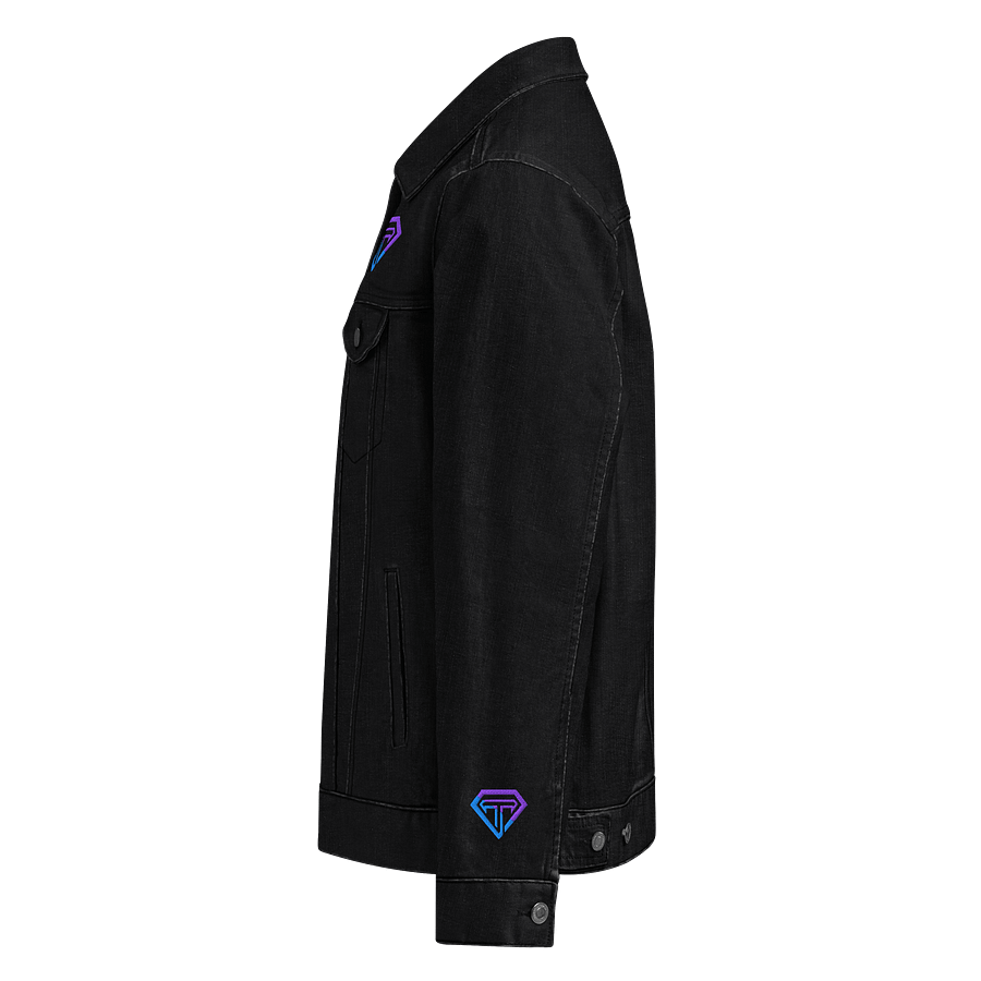 Geometric Threads Emblem Denim Jacket product image (3)