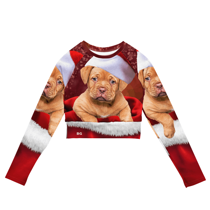 'It's Christmas' Santa Paws All-Over Print Crop Top product image (2)