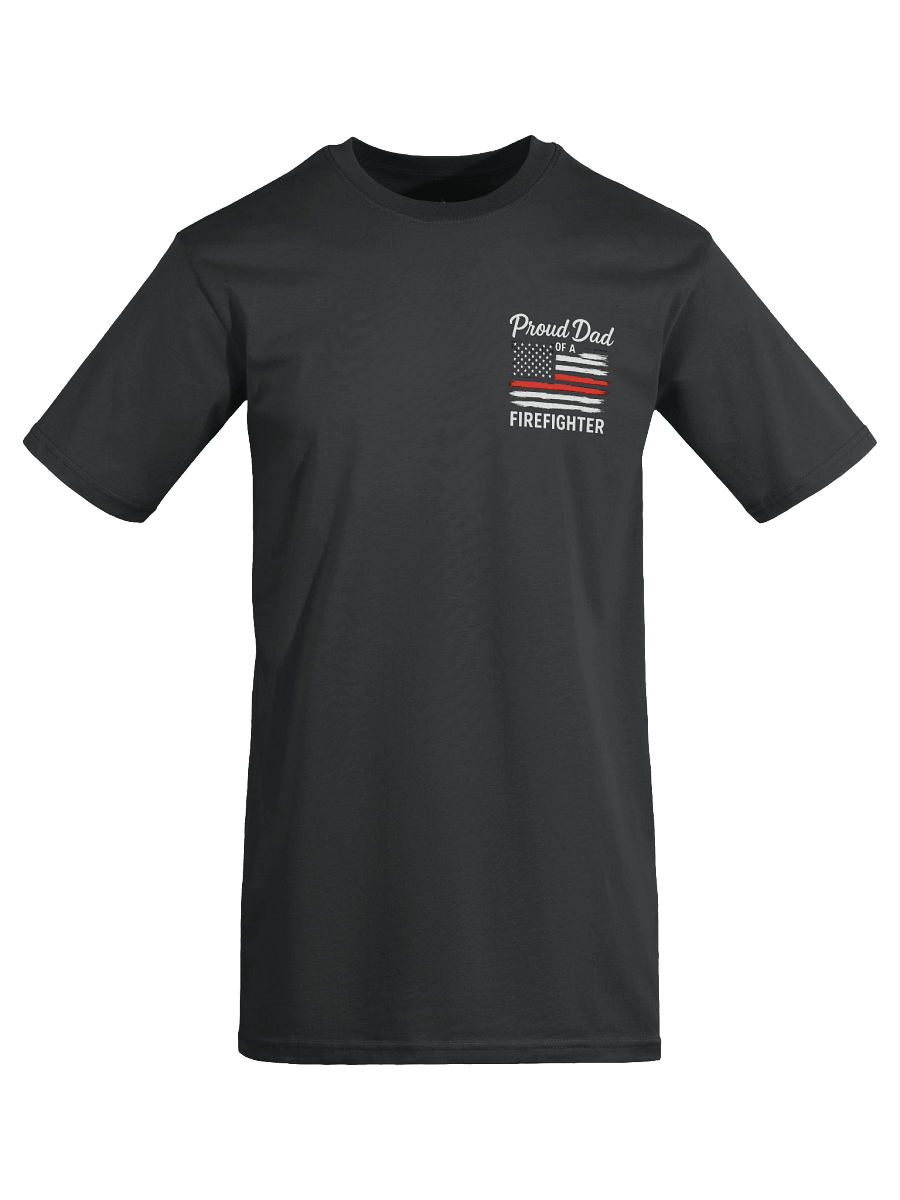 Proud Dad Firefighter Graphic T-shirt product image (13)