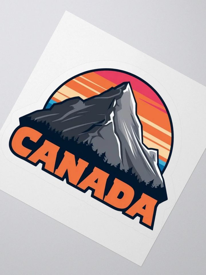 Canadian Sunset Kiss Cut Stickers product image (5)