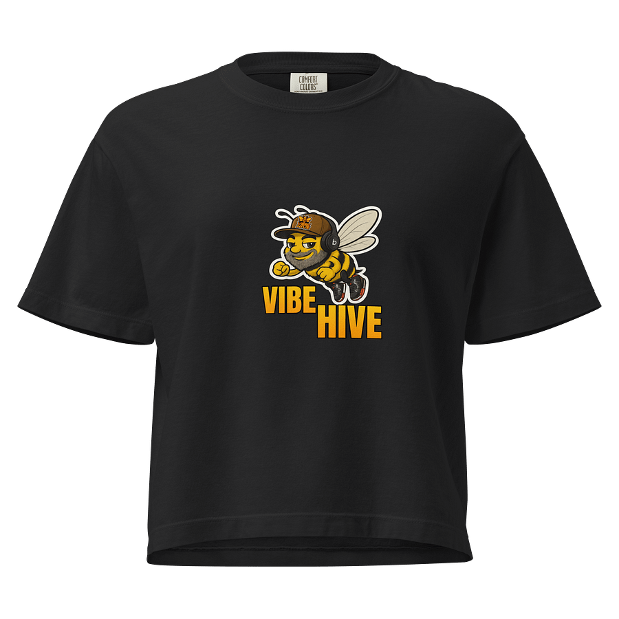 Vibe Hive Groovy Bee Women's Boxy Tee product image (1)