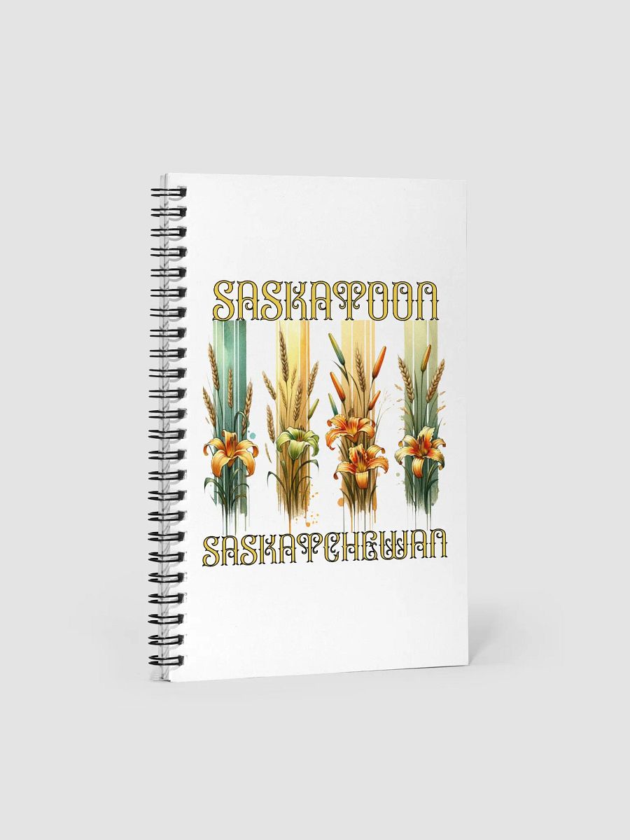 Saskatoon Saskatchewan 4 Vertical Tiger Lily Wheat Splendor Spiral Notebook product image (2)