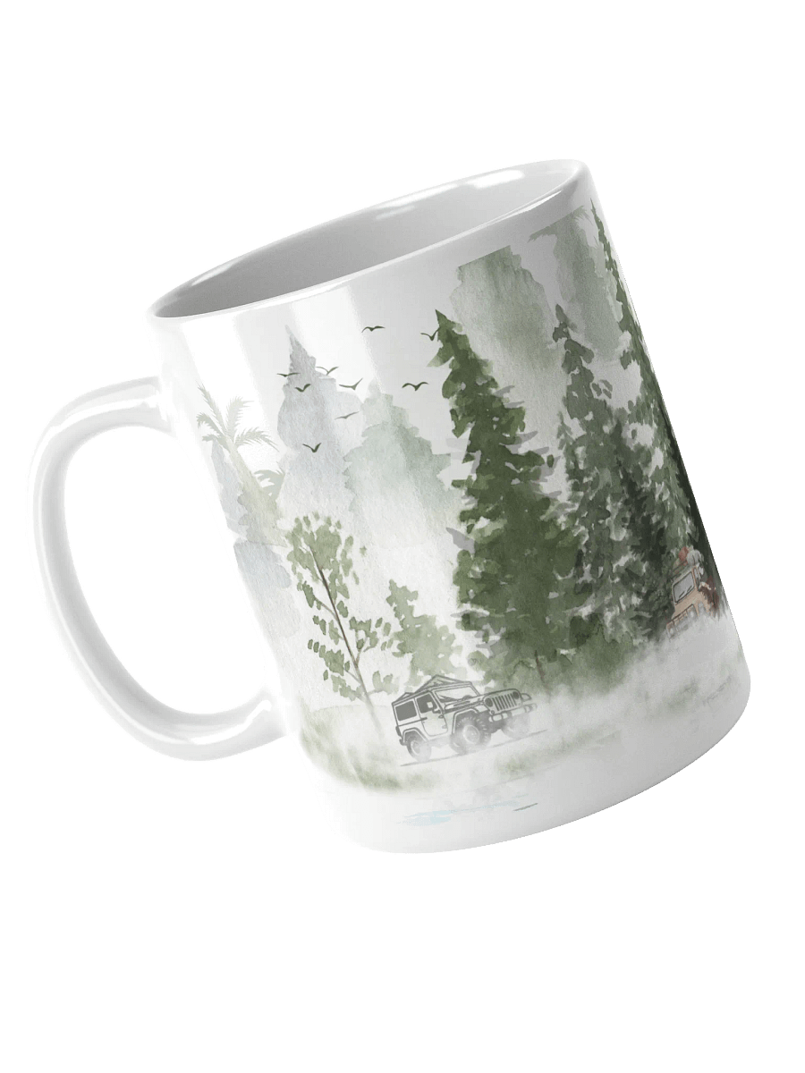 Mountain,Lake And Trees Mug Rustic Cabin For Outdoor Designs Rustic Cabin Ceramic 15oz Cabin Gifts CupAccent Coffee Mug product image (7)