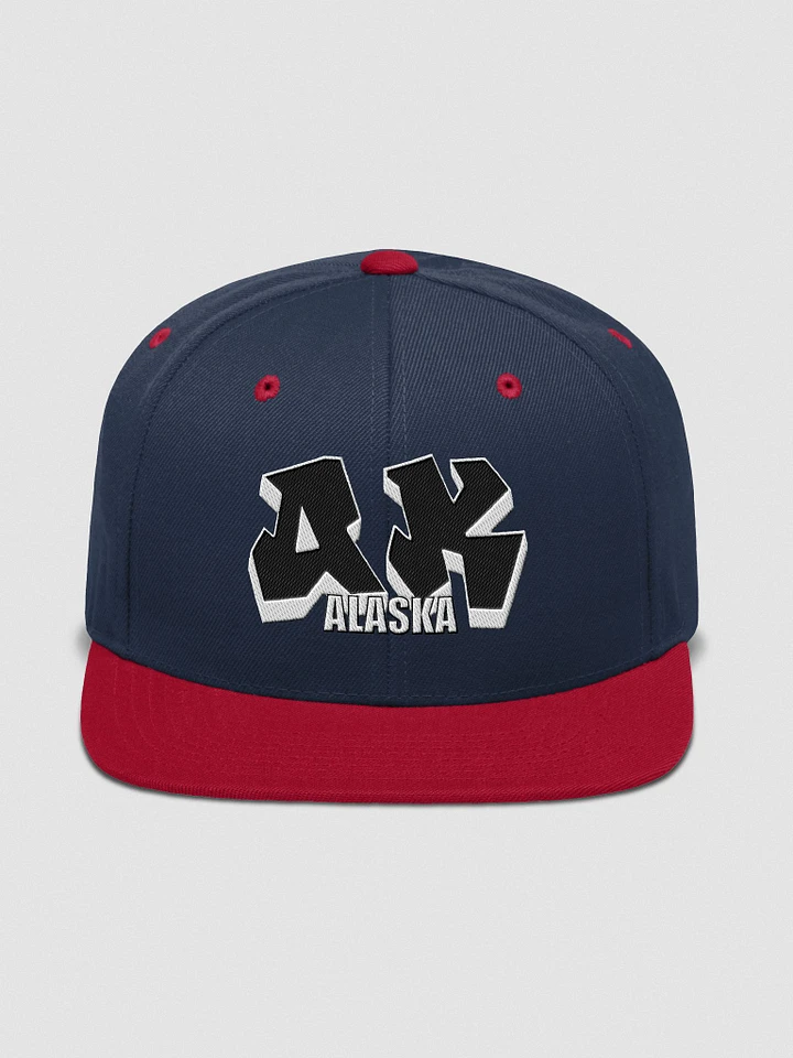 ALASKA, AK, Graffiti, Yupoong Wool Blend Snapback Hat product image (1)
