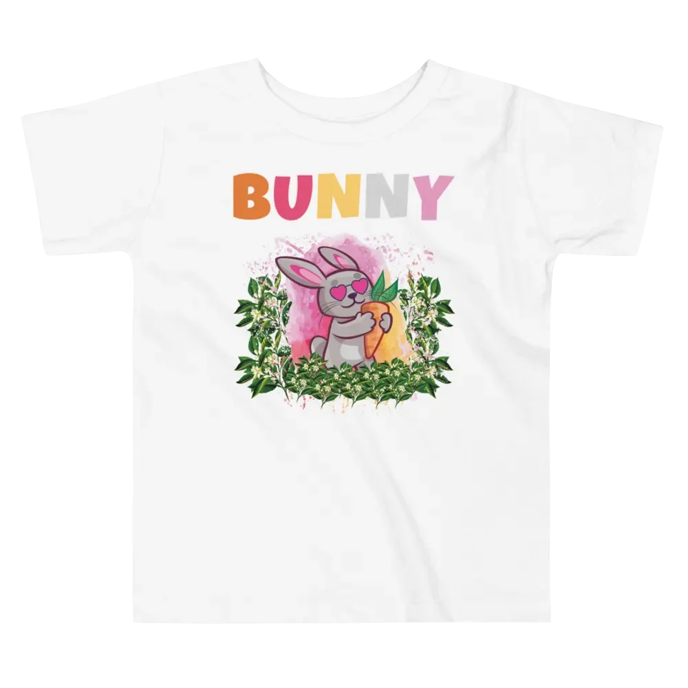 Bunny Cute Funny Colorful Bella+ Canvas Toddler T-Shirt – Best Gift for Boys and Girls product image (5)