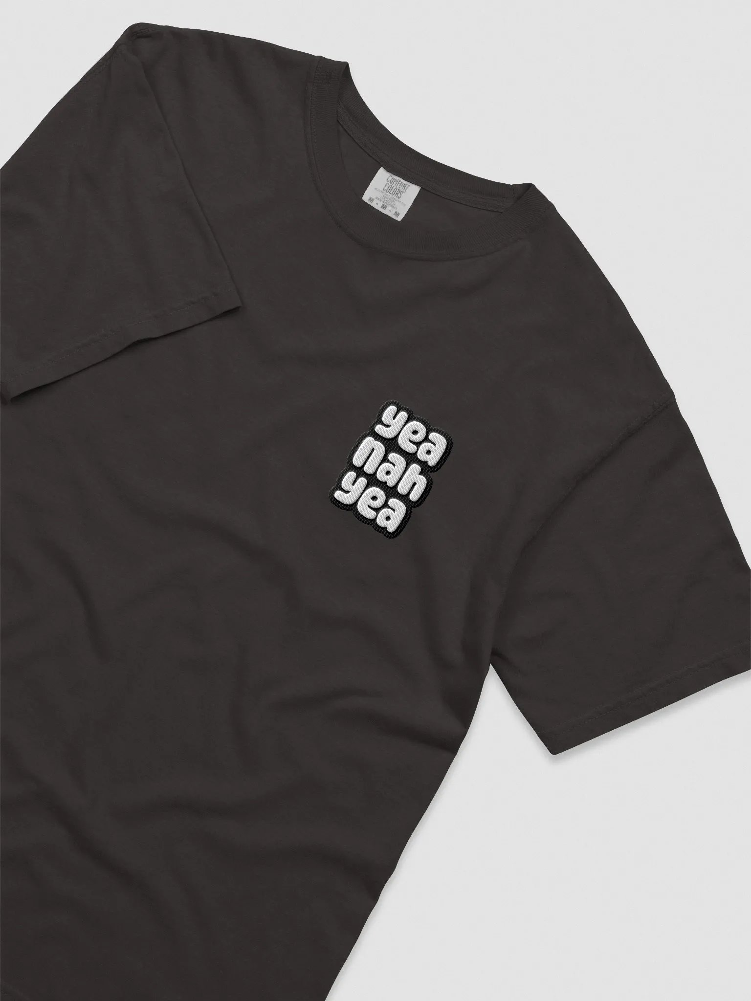 Yea Nah Yea Garment-Dyed Heavyweight T-shirt product image (1)