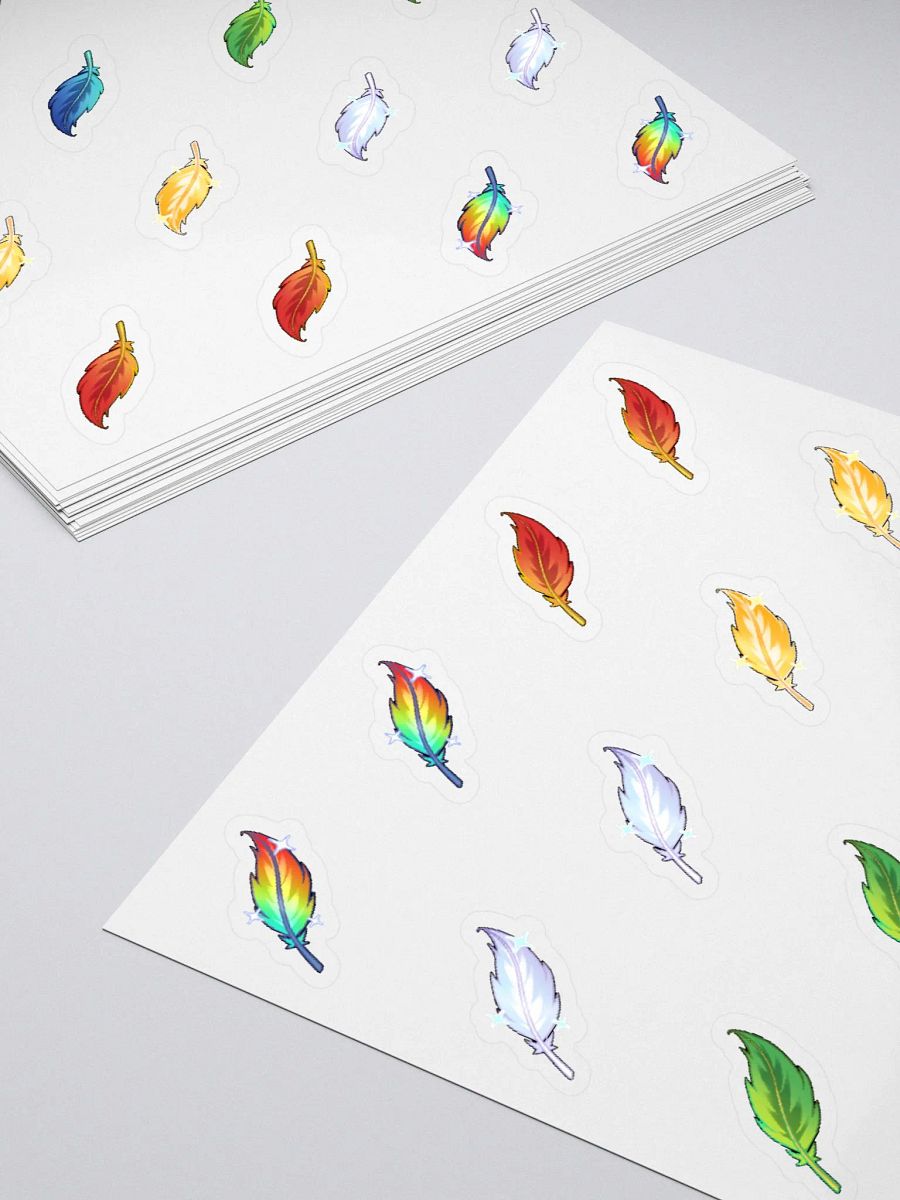Feather Collection Kiss Cut Sticker Sheet product image (4)