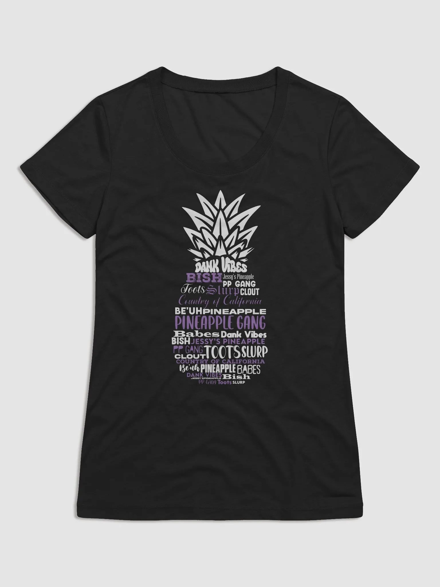 Pineapple Gang Ladies tee product image (2)