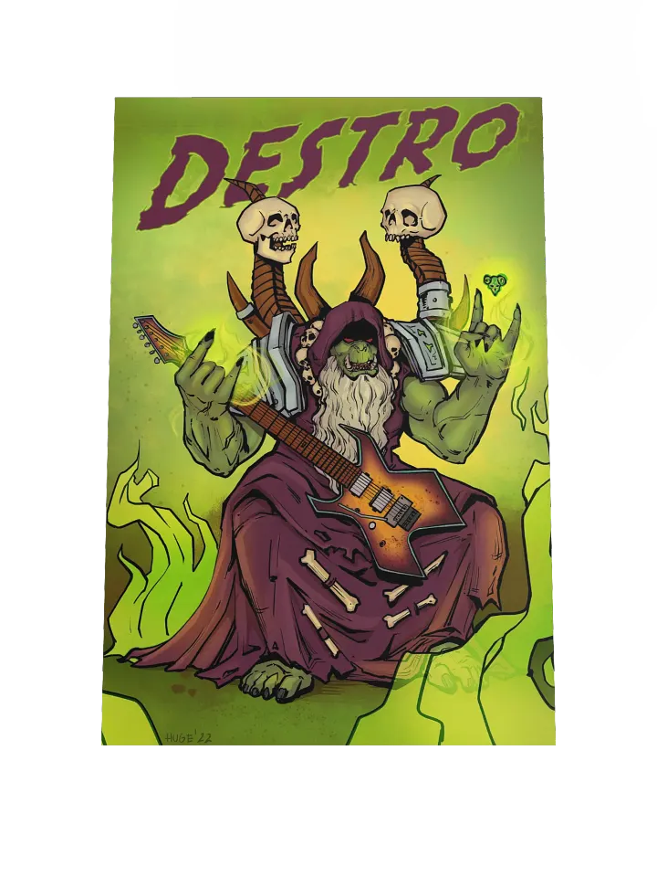 Orc Warlock Matte Poster product image (1)