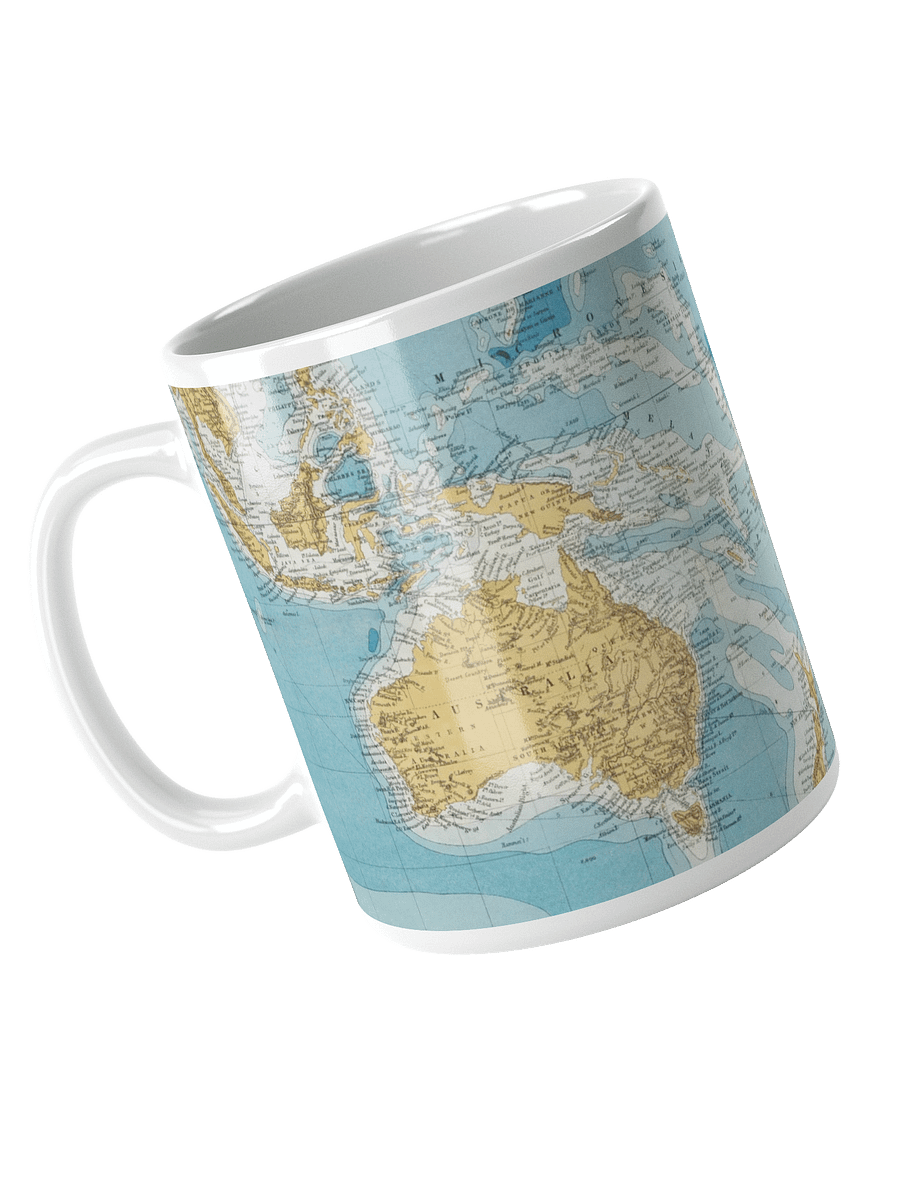 Pacific Cartography White Glossy Mug product image (3)