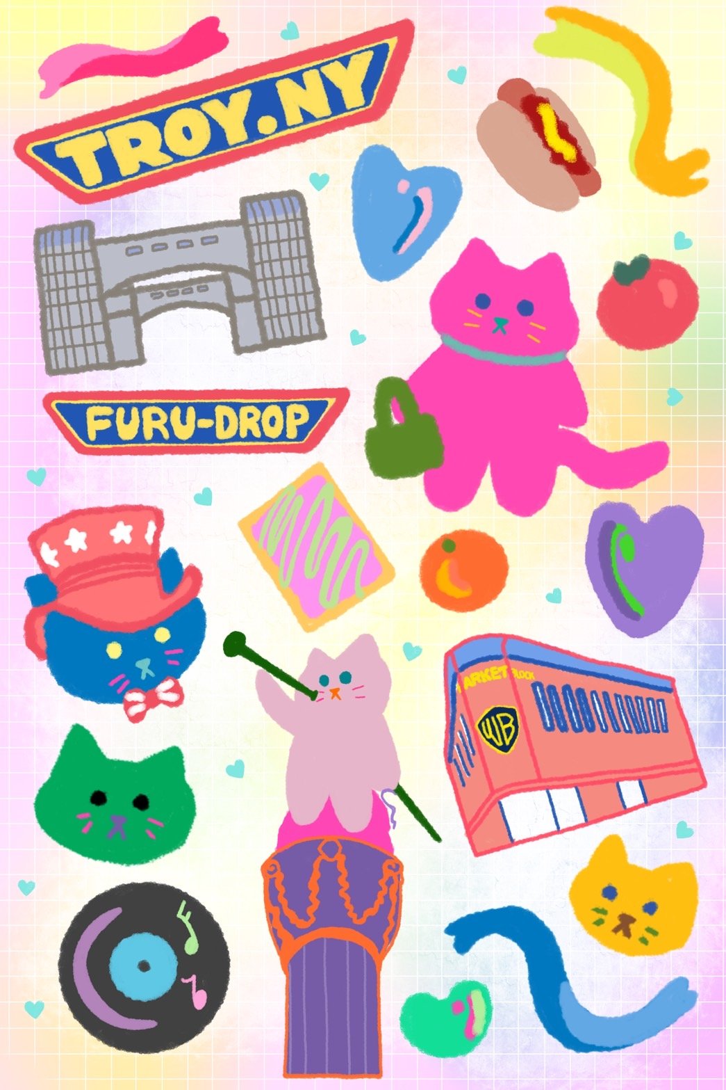 troy deco sticker sheet product image (1)