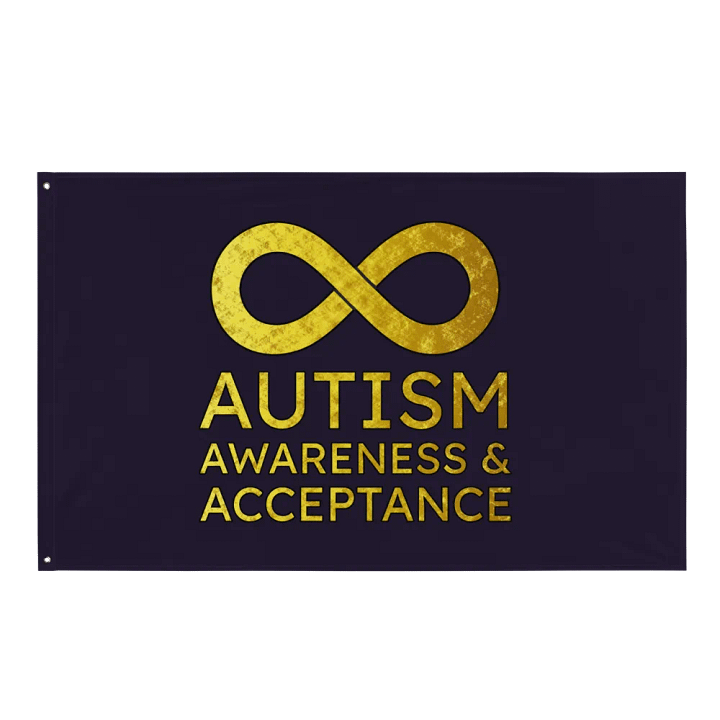 Autism Awareness & Acceptance Flag (Purple) product image (1)